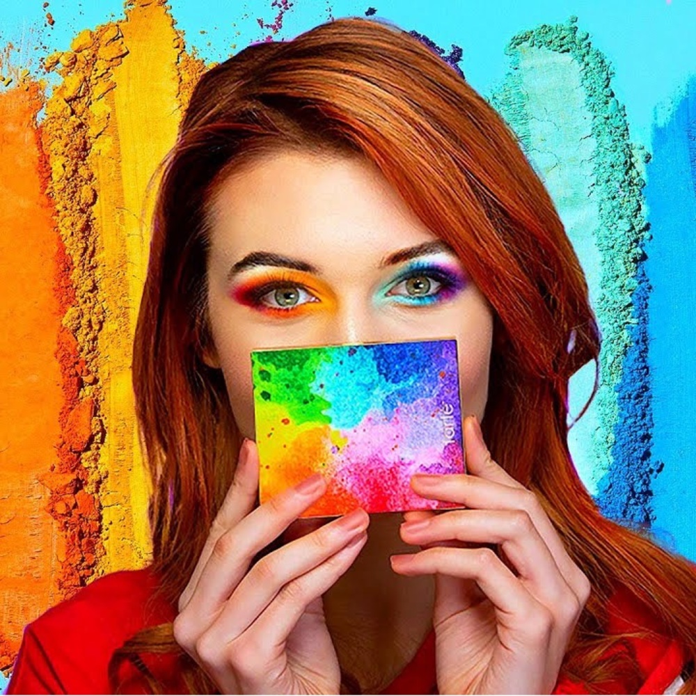 Brand New Tarte Let it Rainbow Eyeshadow Palette with mascara